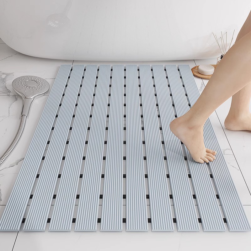 浴室防滑垫淋浴房卫生间洗澡地垫防摔脚垫环保家用卫浴按摩脚垫LS