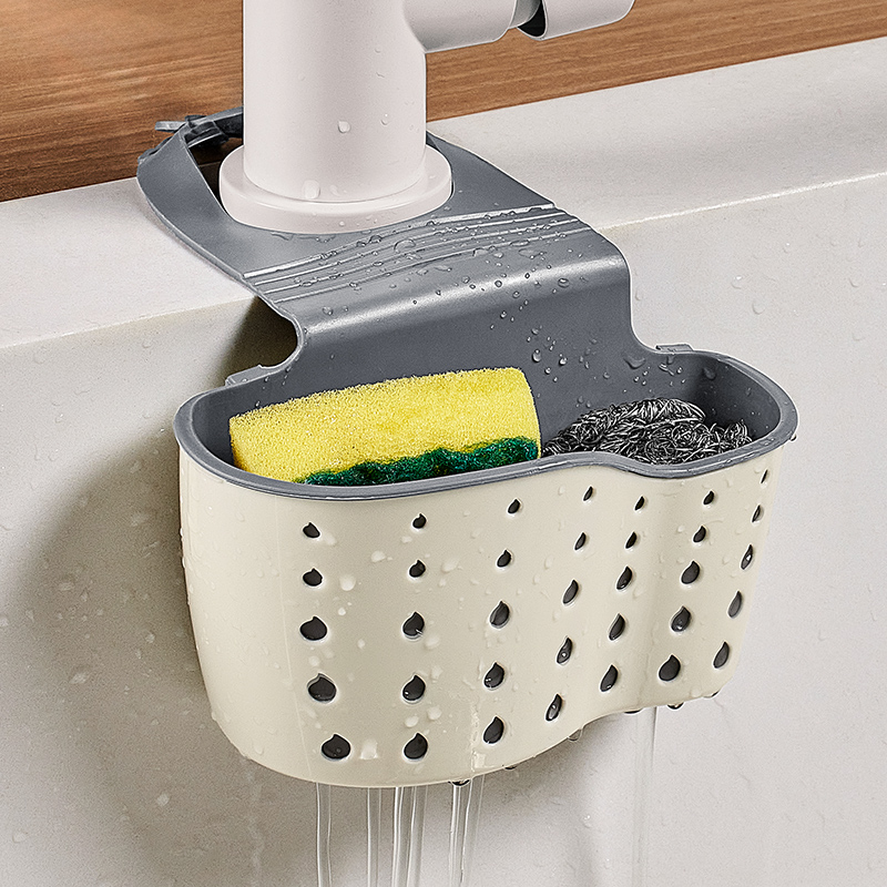 水槽沥水篮厨房家用水龙头置物架洗碗槽水池挂篮海绵擦收纳沥水架
