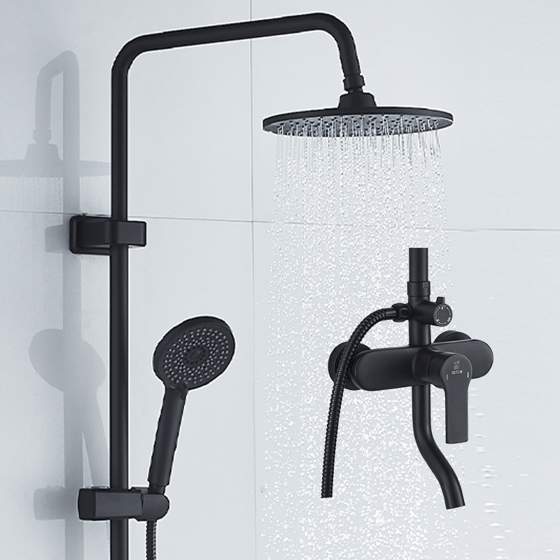 过江龙花洒顶喷淋浴套装简易卫浴室喷头淋浴器家用明装全铜F011