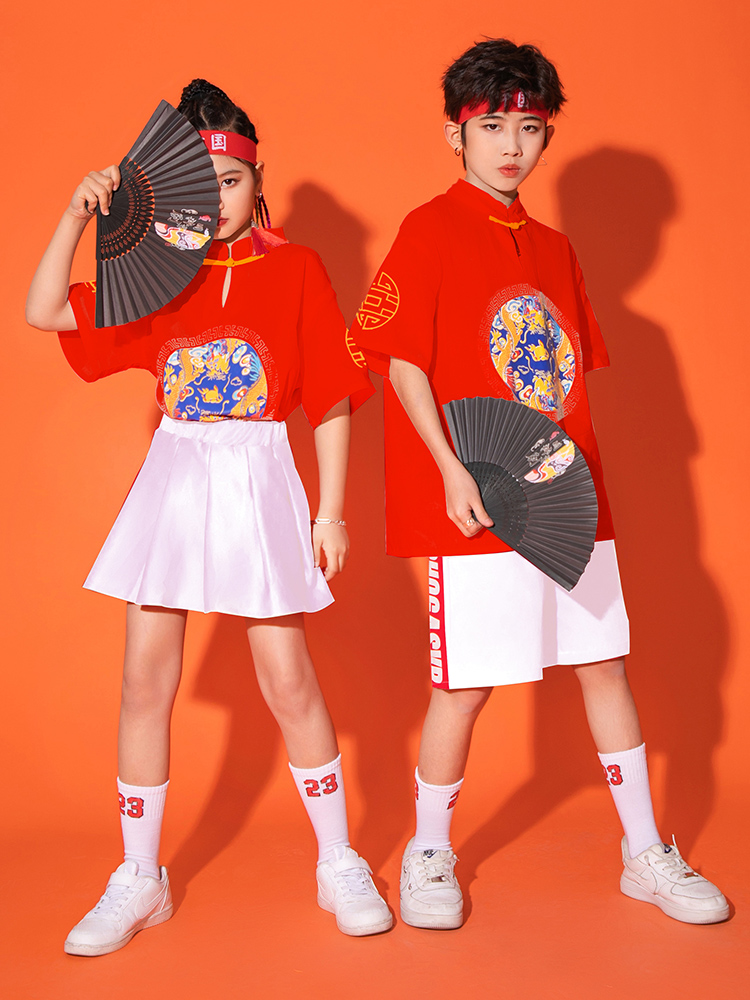 新品热销幼儿园六一儿童表演服装中国风小学生大合唱演出服男女童