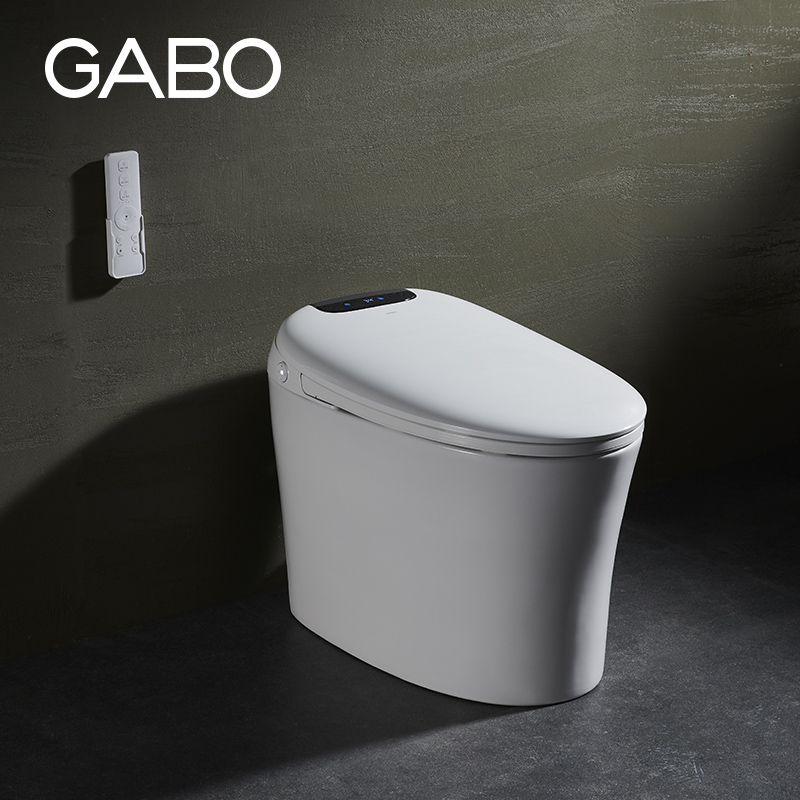 观博GABO 家用陶瓷智能马桶坐便器虹吸式地排水卫生间座便器10048