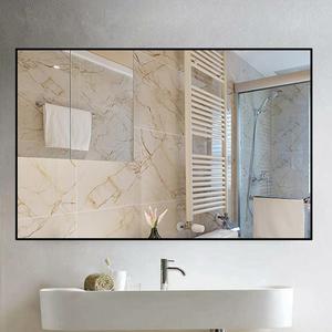 浴室镜铝合金边框壁挂式家用卫生间挂墙洗手间玻璃镜子防爆卫浴镜