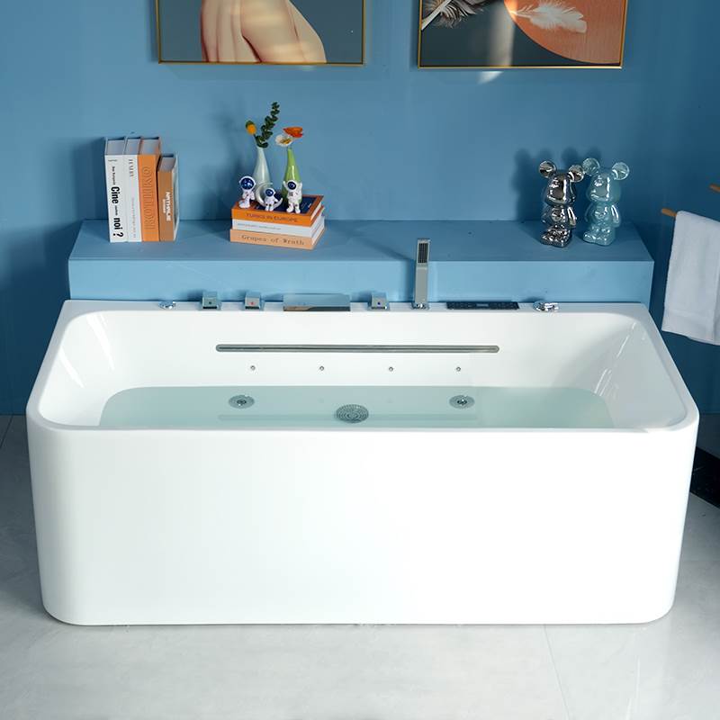 定制亚克力浴缸智能恒温按摩加热智能家用小户型泡泡浴独立式浴缸