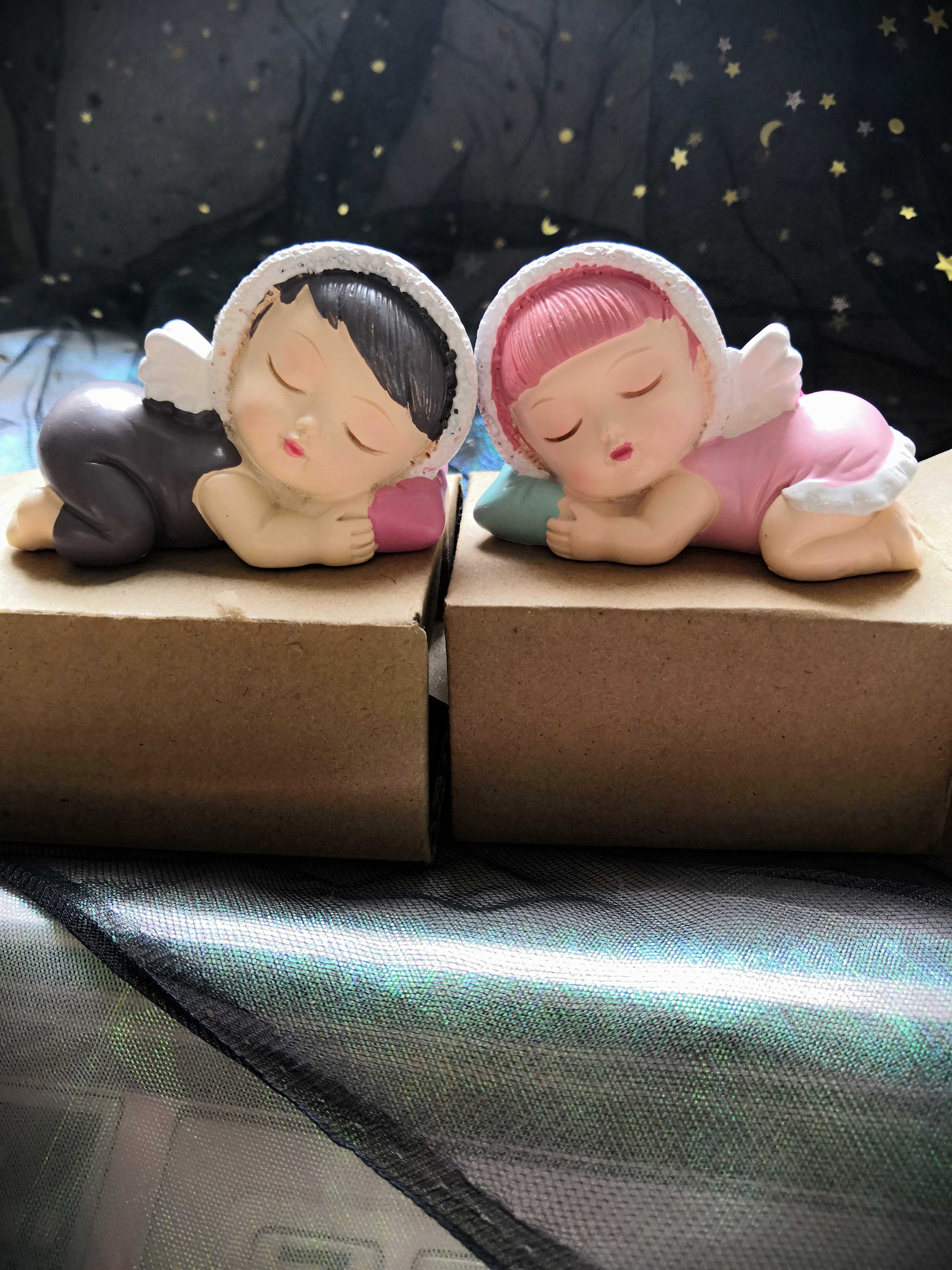 可爱睡宝宝蛋糕装饰摆件萌宝宝烘焙装饰用品翅膀天使睡宝蛋糕摆件
