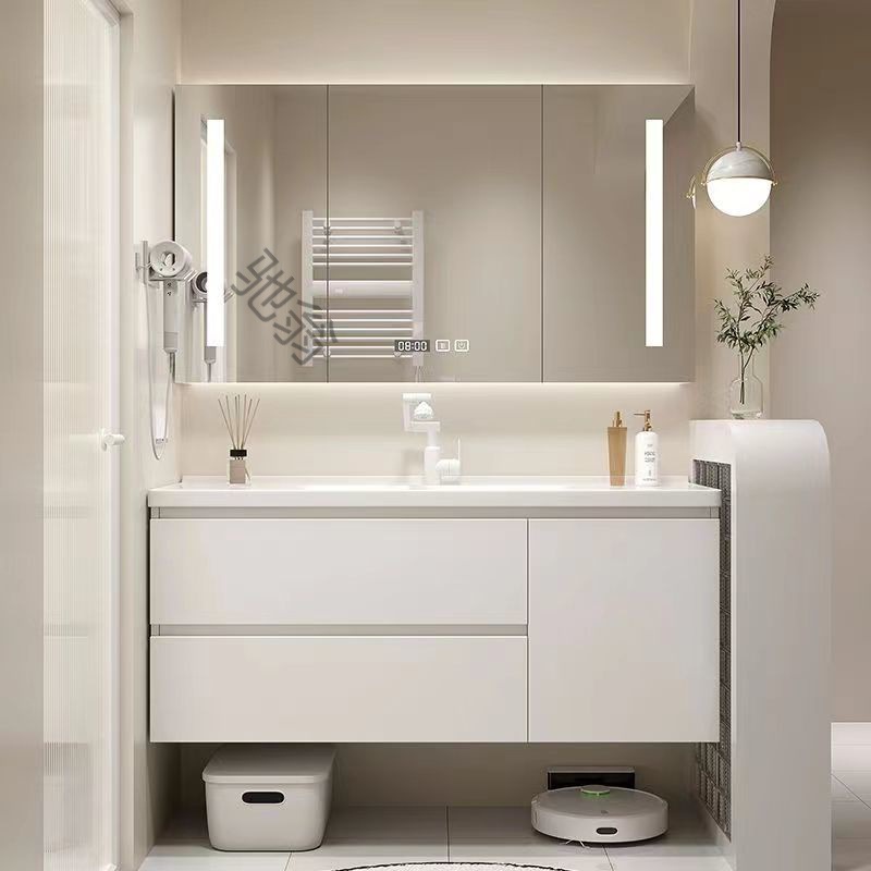 陶瓷一体盆浴室柜组合网红卫生间现代简约洗脸盆柜洗手盆卫浴套装