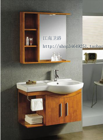 欧式美式橡木浴室柜组合实木卫浴柜洗脸盆柜洗手盆柜洗漱台 XM166