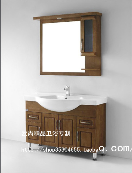 欧式美式橡木浴室柜组合洗脸盆柜洗手盆柜卫浴柜台R盆柜立柜TX607