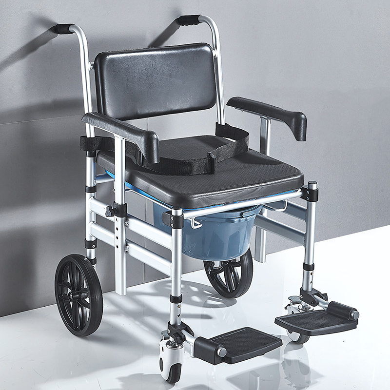 老人坐便椅家用坐便器移动马桶折叠身心障碍人士病人R室内轮椅带