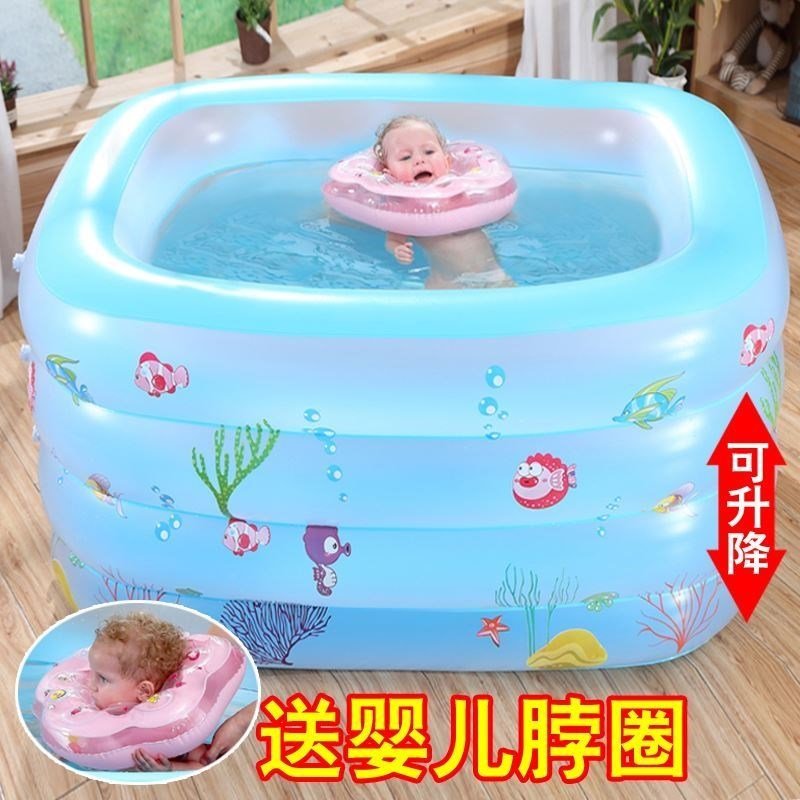 厂家充气泳池宿舍儿童游泳池家用加厚充气浴缸婴儿恒温家用圆形小