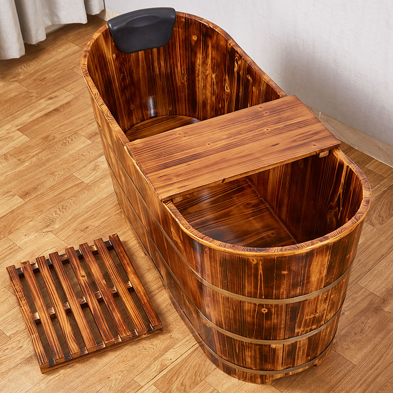 速发浴桶大人洗澡泡澡木桶家用超大木质浴缸泡澡桶洗澡桶沐浴桶木