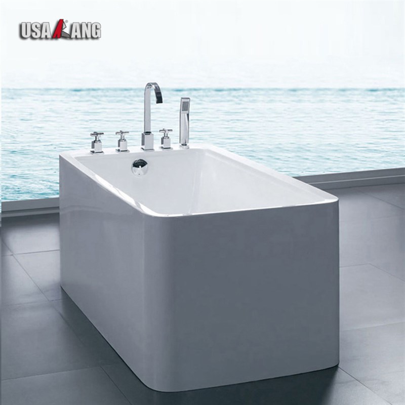 速发美康浴缸家用独立式亚克力浴缸1.3~1.6米小户型冲浪按摩浴缸