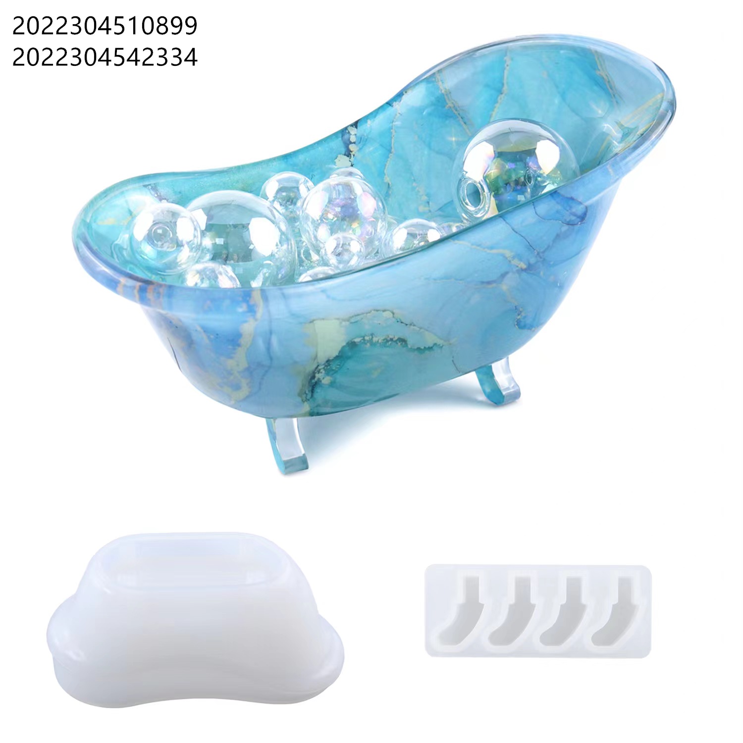 小染DIY滴胶水晶胶浴缸肥皂盒收纳盒托盘镜面硅胶模具手工材料