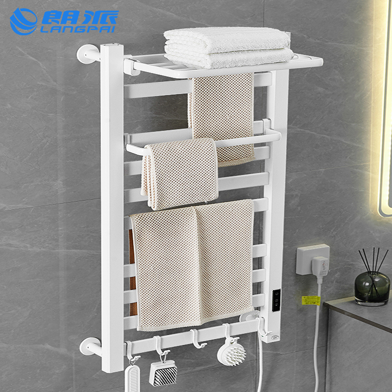 朗派电热毛巾架家用浴室置物架加热免打孔恒温卫生间智能烘干架