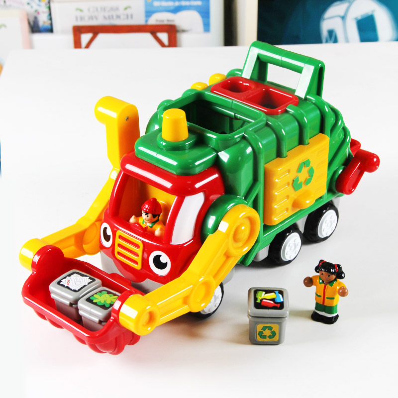 英国WOW惊奇婴幼儿童情景惯性玩具车城市环卫垃圾车2-6岁小汽车