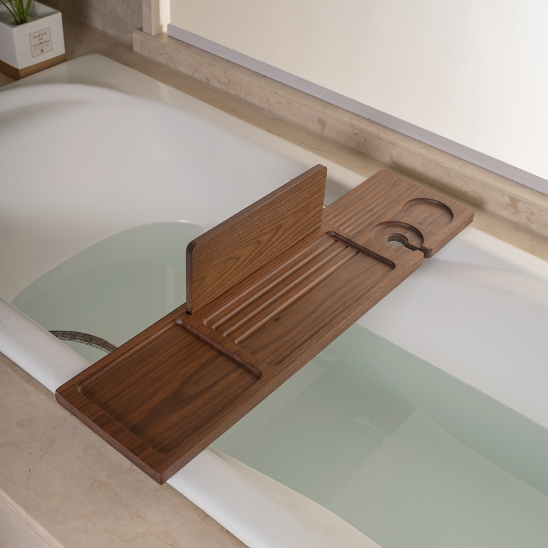 新品欧式实木浴缸架 防滑浴缸支架浴盆木桶泡澡神器轻奢浴缸置物