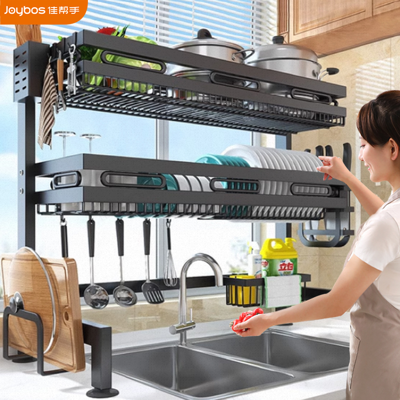 佳帮手厨房水槽置物架多功能洗碗架子水池放碗碟盘收纳碗架沥水架