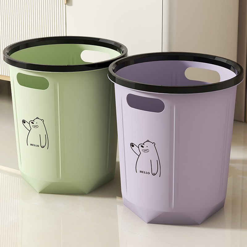 垃圾桶家用加厚大容量厕所宿舍厨房客厅现代简约可爱无盖新款纸篓