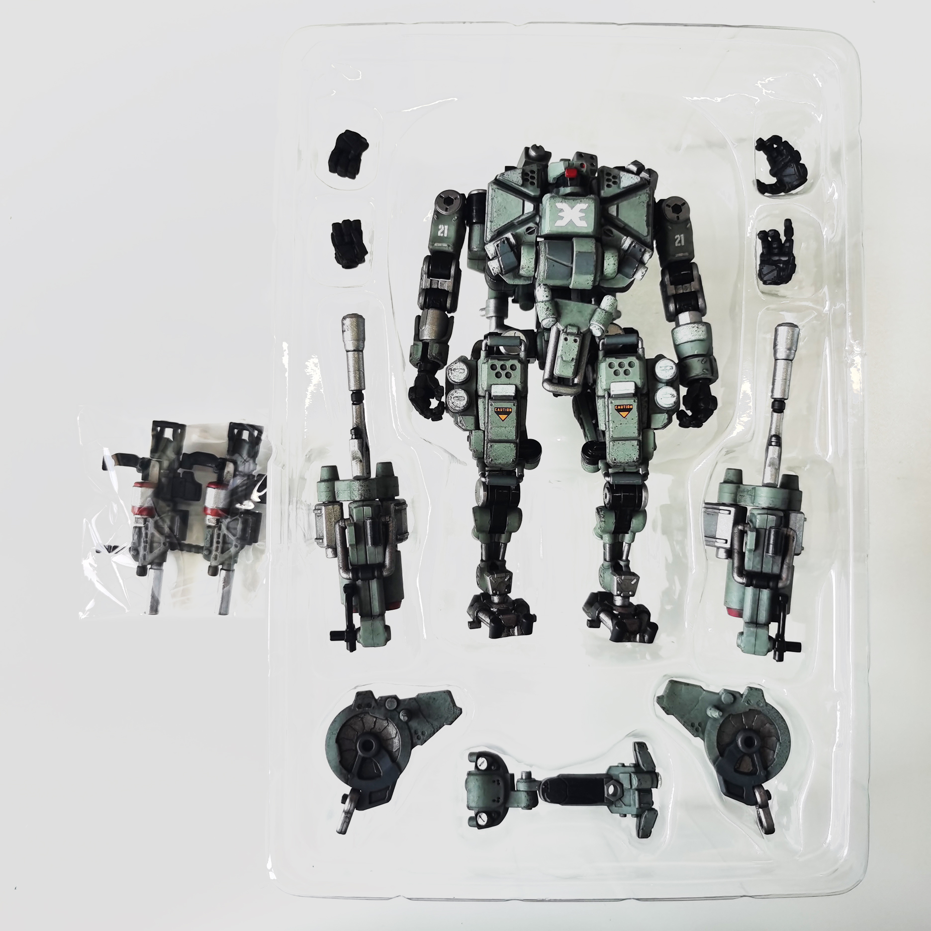 新JOYTOY暗源战神86机甲兵人高度达22CM可动模型变形玩具机器人手