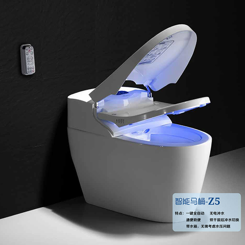 潜水艇智能马桶家用全自动一体式多功能助便电清洗烘干坐便器Z16