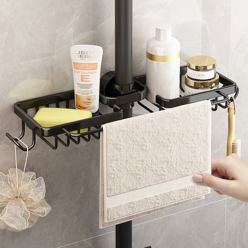 洗手间牙刷毛巾肥皂盒一体置物架壁挂挂在水龙头上放香皂的架子