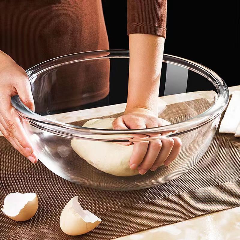钢化玻璃耐热和面盆不沾盆加厚大容量打蛋盆烘焙盆沙拉碗玻璃容器