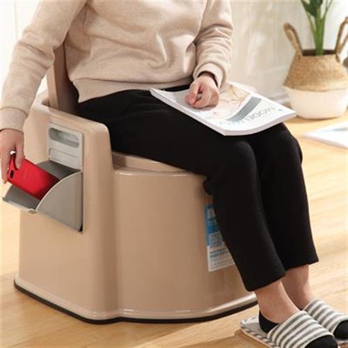 家用女孕妇便携式移动坐便器老人用护理马桶加厚防滑舒适痰盂尿桶