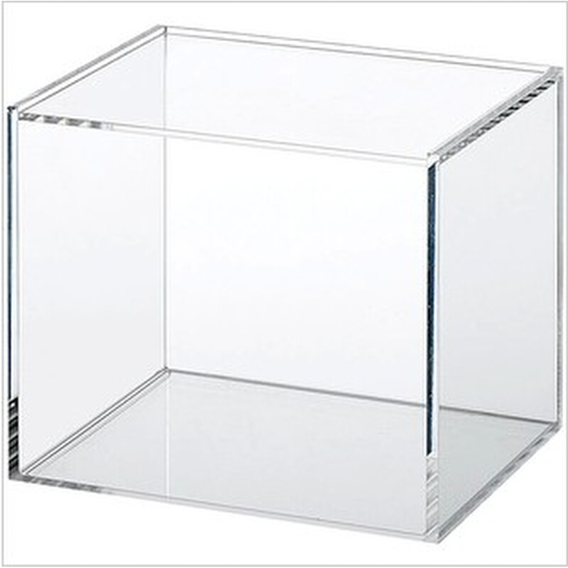 展示盒子亚克力定做收纳盒展示架拍摄水槽透明罩有机玻璃板材地台