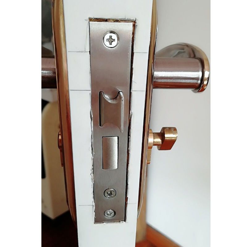 室内卧室房门锁可调节免改孔锁家用实木门把手通用型锁具卫浴