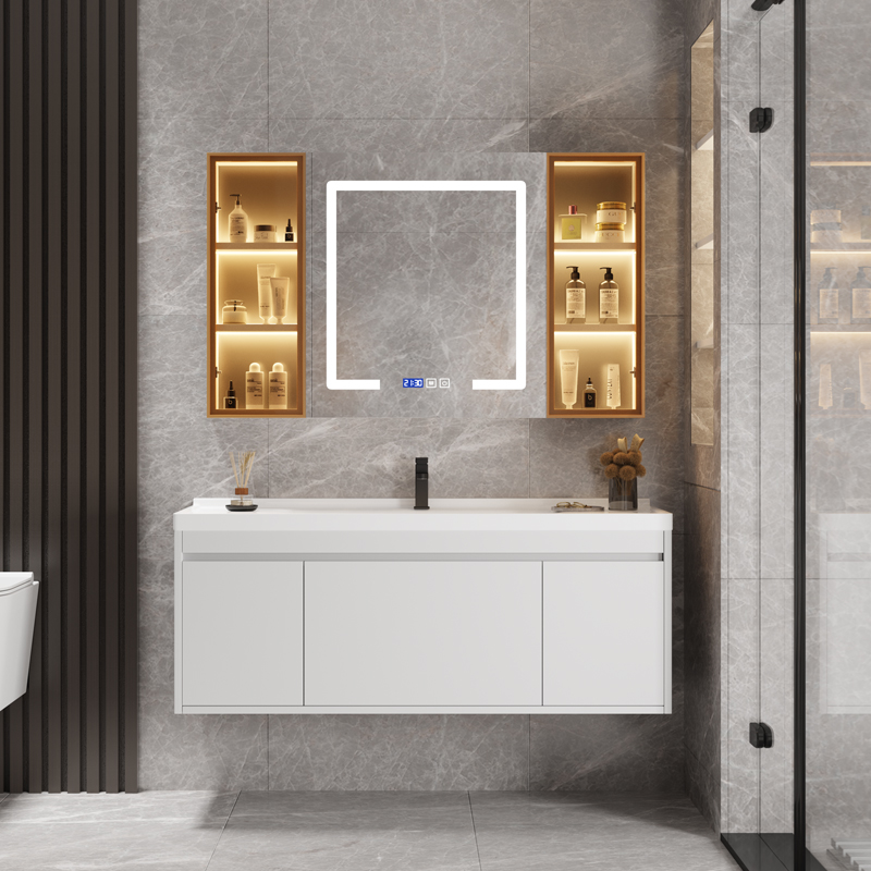 TOTGG陶瓷一体浴室柜组合智能洗漱现代简约洗手洗脸盆卫生间
