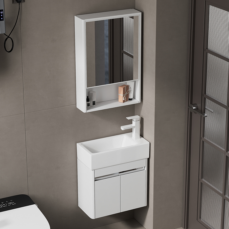 超窄长不锈钢浴室柜组合小户型卫生间洗手盆洗脸池小尺寸小号迷你