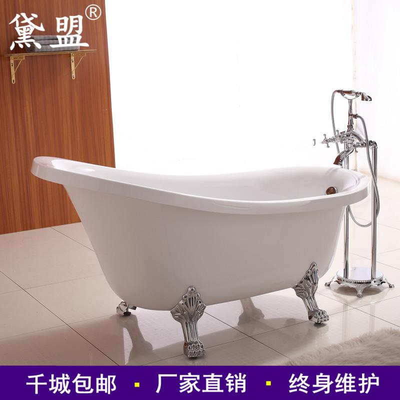 亚克力浴缸双层保温独立式浴缸c欧式贵妃酒店浴缸1.36-1.8米