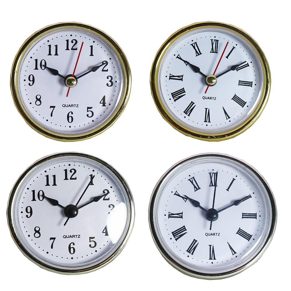 钟表配件直径65MM石英钟头镶嵌式时钟钟胆工艺品硅胶圈配件