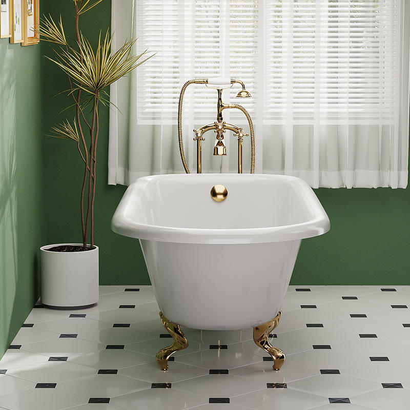 2023新款浴缸成人美容院欧式彩色豪华贵妃法式复古陶瓷高级大浴盆
