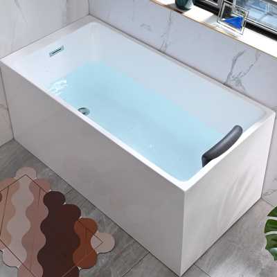 2023小户型坐式日式深泡家用浴缸独立成人泡澡方形迷你一米陶瓷浴