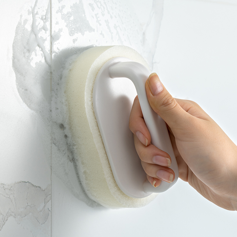 浴室海绵浴缸刷玻璃布刷擦清洁带去污卫生间手柄水槽神器瓷砖墙面