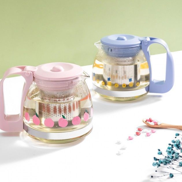MINISO 名创优品茶壶玻璃水壶丹莉泡茶壶家用茶具过滤果茶壶700ml