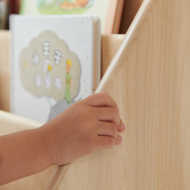 实木儿童书架学生落地书架幼儿园玩具收纳架置物架宝宝多层绘本架