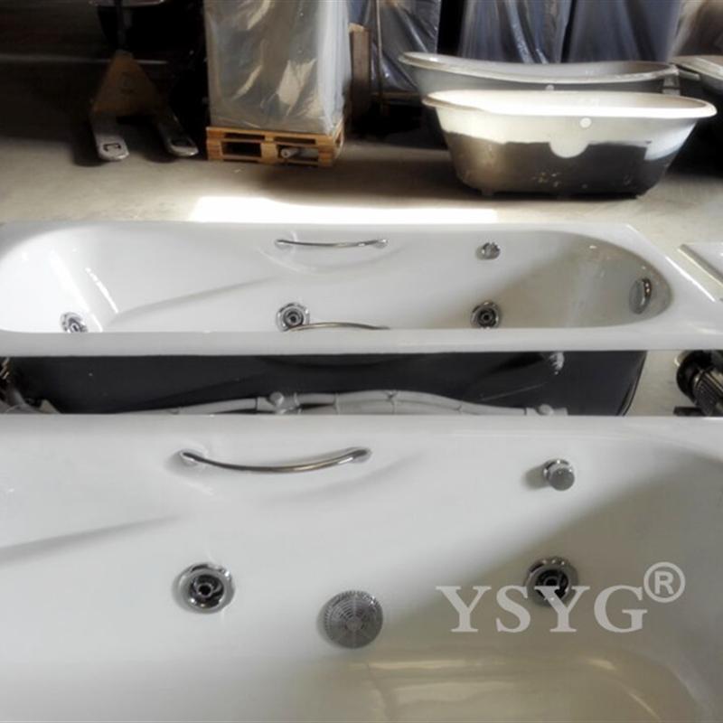 铸铁按摩冲浪浴缸1.5/1.6/1.7/1.8米气泡恒温智能面板镶嵌入台式
