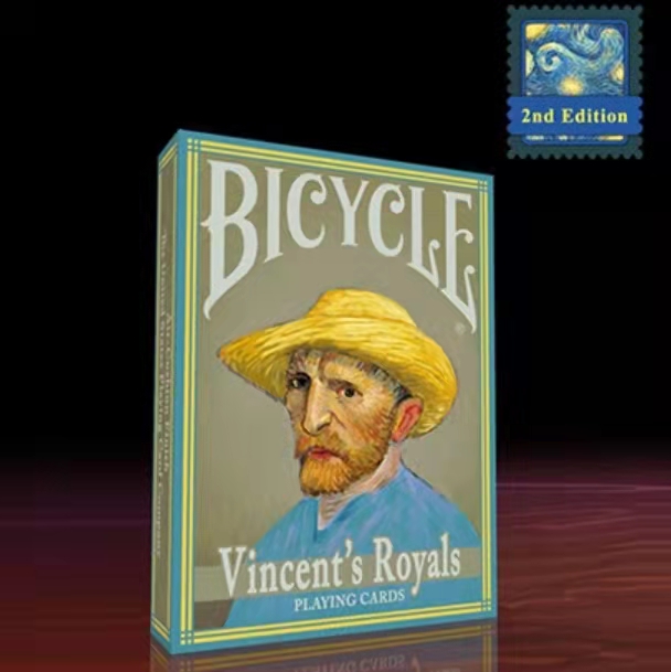 梦迈/Bicycle 梵高蒙娜丽莎V2全球限量1200副收藏扑克纸牌进口牌
