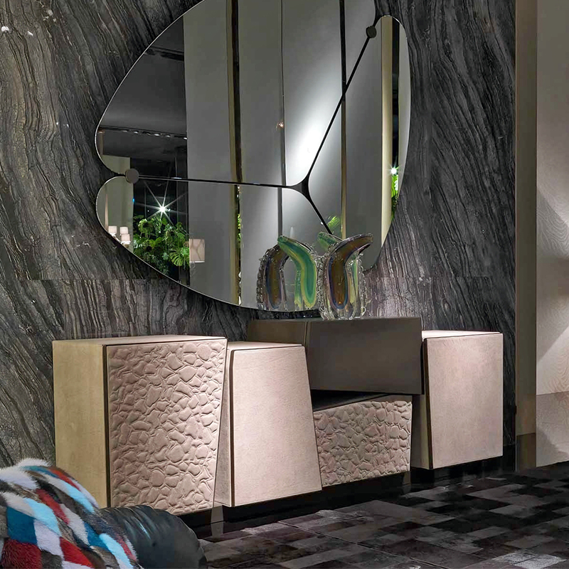 Robertocavalli意式极简设计师家具实木异形餐边柜现代创意储物柜