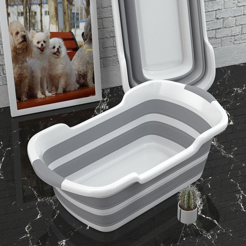 宠物狗狗洗澡盆可折叠家用小型犬泰迪布偶猫咪专用沐浴泡澡盆浴缸