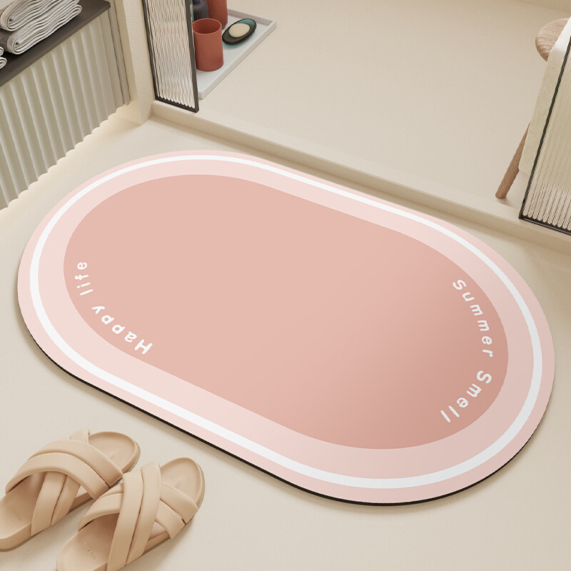 家用浴室吸水地垫卫生间软硅藻泥地毯卫浴垫子洗手间门口防滑脚垫