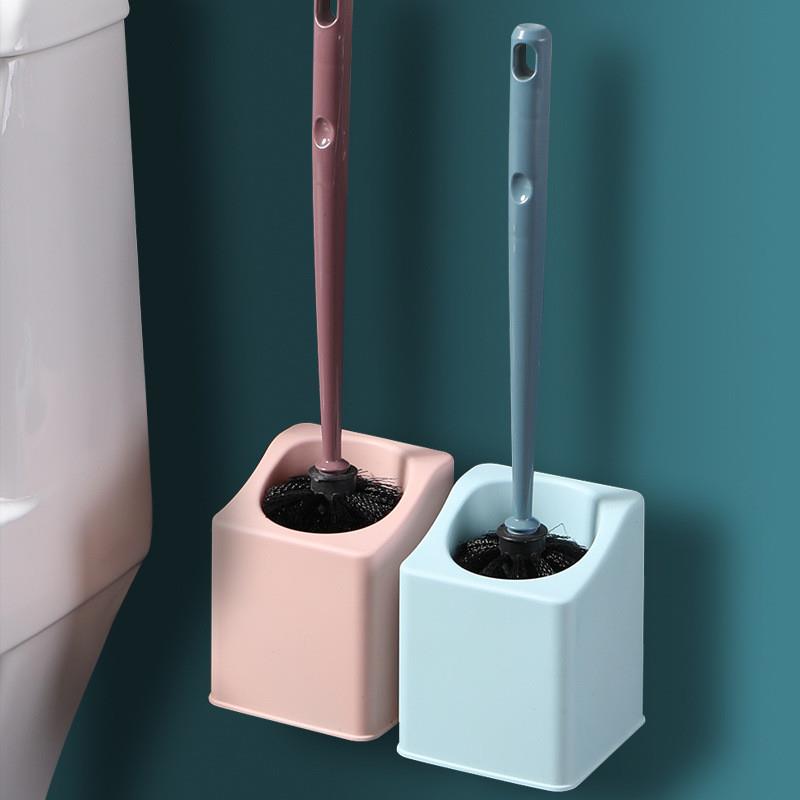 2024新款带座可沥水马桶刷创意免打孔卫生间洗厕所刷长柄家用清洁
