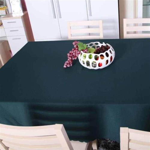 会议桌布办公室展会台布墨绿色印纯色长方形圆形纯色桌会议室餐厅