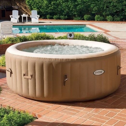 新款NITEX28428 2.2米加热气泡池 充气按摩浴缸加热家用温泉SPA池