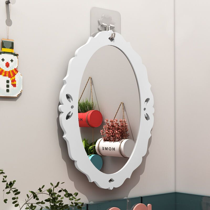 浴室镜子贴墙免打孔洗手间挂墙玻璃化妆卫生间厕所壁挂卫浴镜自粘