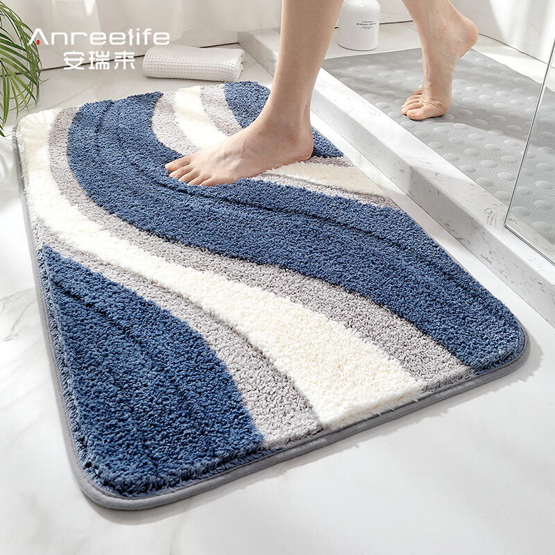 家用浴室吸水脚垫卫生间进门速干地毯厕所防滑地垫洗手间卫浴垫子