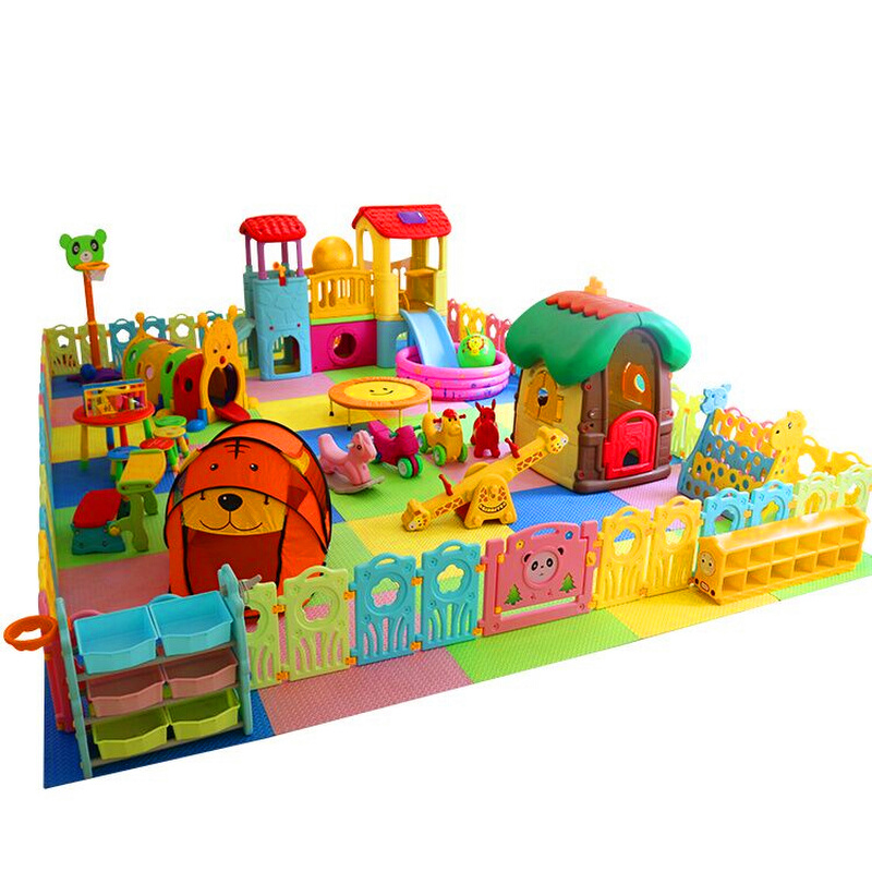 儿童乐园室内设备家庭宝宝玩具家用游乐场小型滑梯秋千组合淘气堡