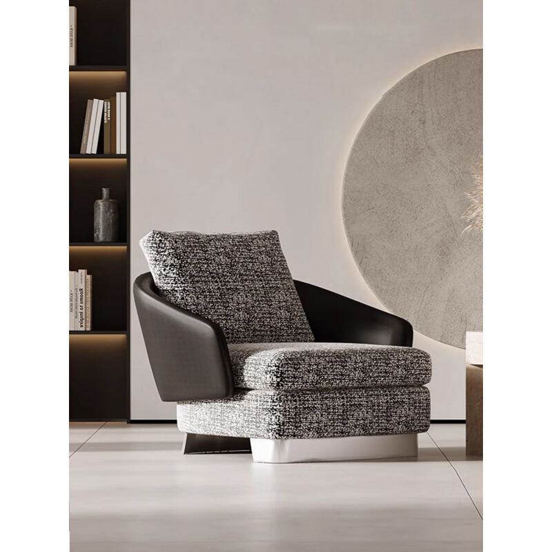意式极简休闲椅单人沙发椅轻奢现代简约客厅设计师款懒人椅子躺椅