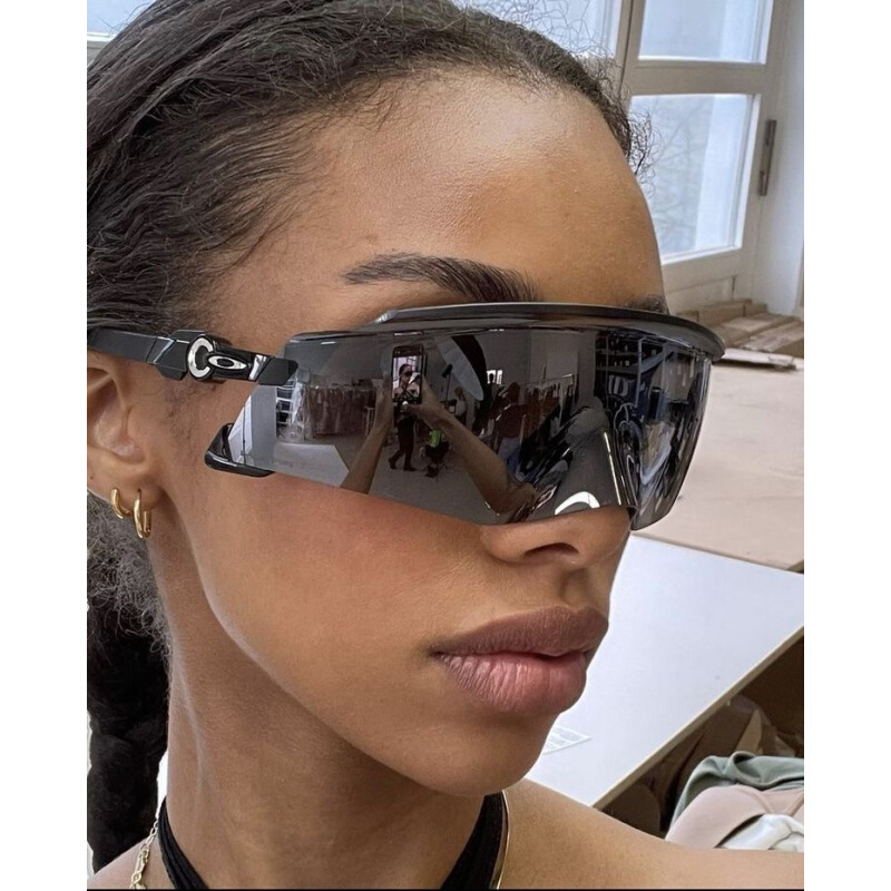 404的店复古大框骑行墨镜时髦Y2K徒步太阳眼镜遮脸防紫外线男女酷